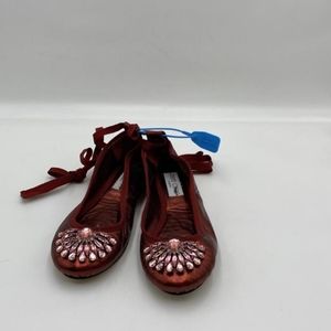 Jimmy Choo Shoes Satin Ribbon Ballerina Flats